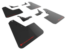 Load image into Gallery viewer, Rally Armor Black UR Mud Flaps Red Logo for 2021-2025 Ram 1500 TRX