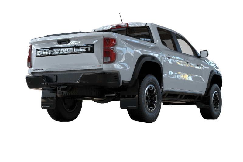 Rally Armor 23-25 Chevy Colorado ZR2 Black Mud Flap - White Logo