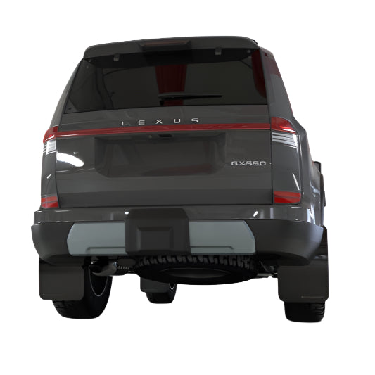 Rally Armor 2024+ Lexus GX-550 Overtrail Black UR Mud Flap Metallic Black Logo