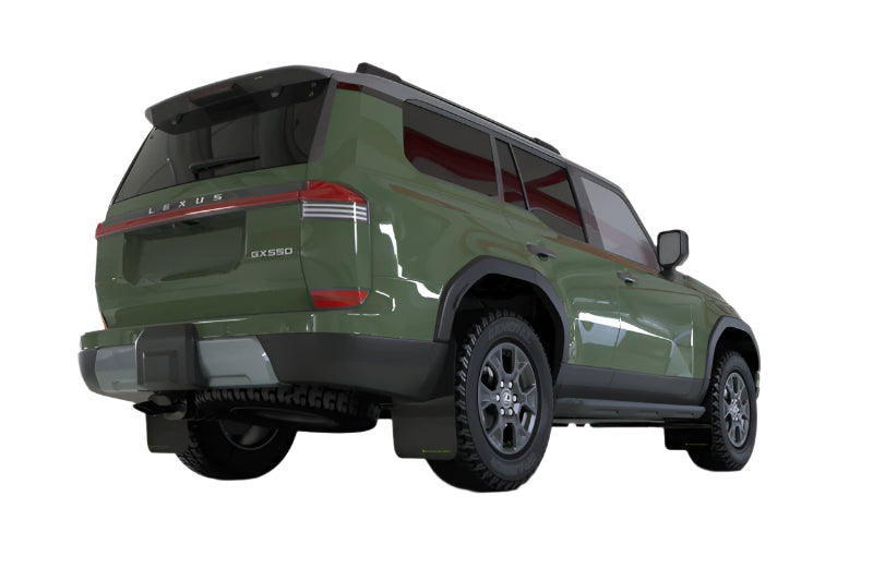 Rally Armor 2024+ Lexus GX-550 Overtrail Black UR Mud Flap Metallic Black Logo