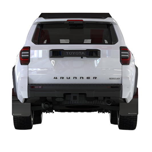 Rally Armor MF148-UR-BLK-RD 2025+ 4Runner Black Mud Flaps Red Logo  