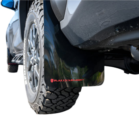 Rally Armor 2025+ Toyota 4Runner Black UR Mud Flap w/ White Logo