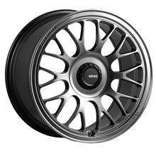 Load image into Gallery viewer, Konig MRK1 17X8 4X100 ET40 Hyper Carbon - Gloss Black Gear Cap/Logo/Cover Plate