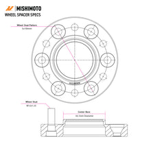 Load image into Gallery viewer, Technical Drawing Mishimoto 5x114.3 Wheel Spacers, Fits Nissan Z 2023+