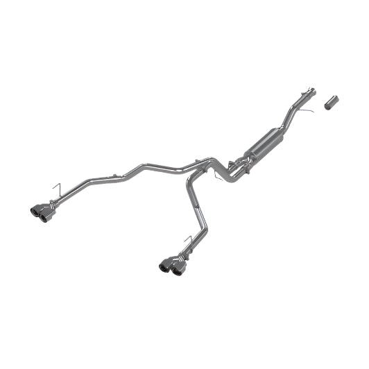 2021+ Chevy Tahoe / GMC Yukon Alum. 3in Cat-Back Dual Split Exhaust w/ Quad Tips