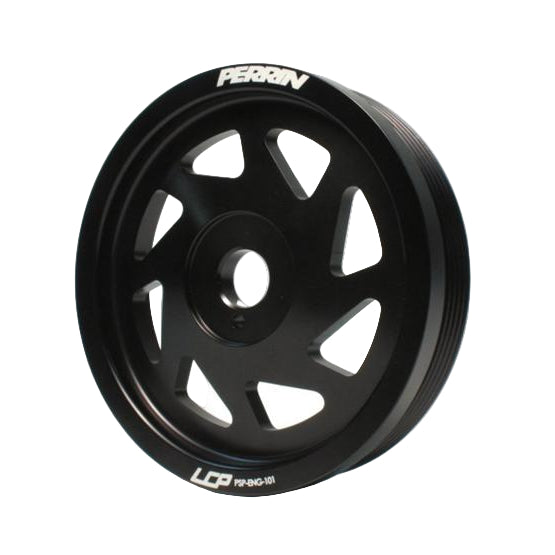 PERRIN Lightweight Crank Pulley Black PSP-ENG-101BK WRX - Primary