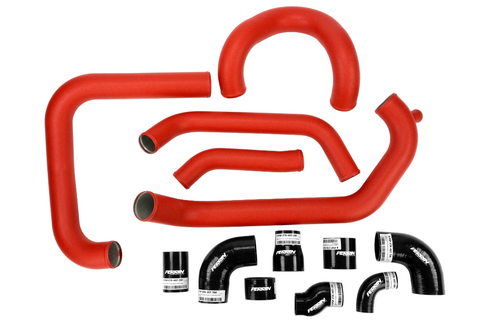 PERRIN Red FMIC Boost Tubes 2015-2021 Subaru STI