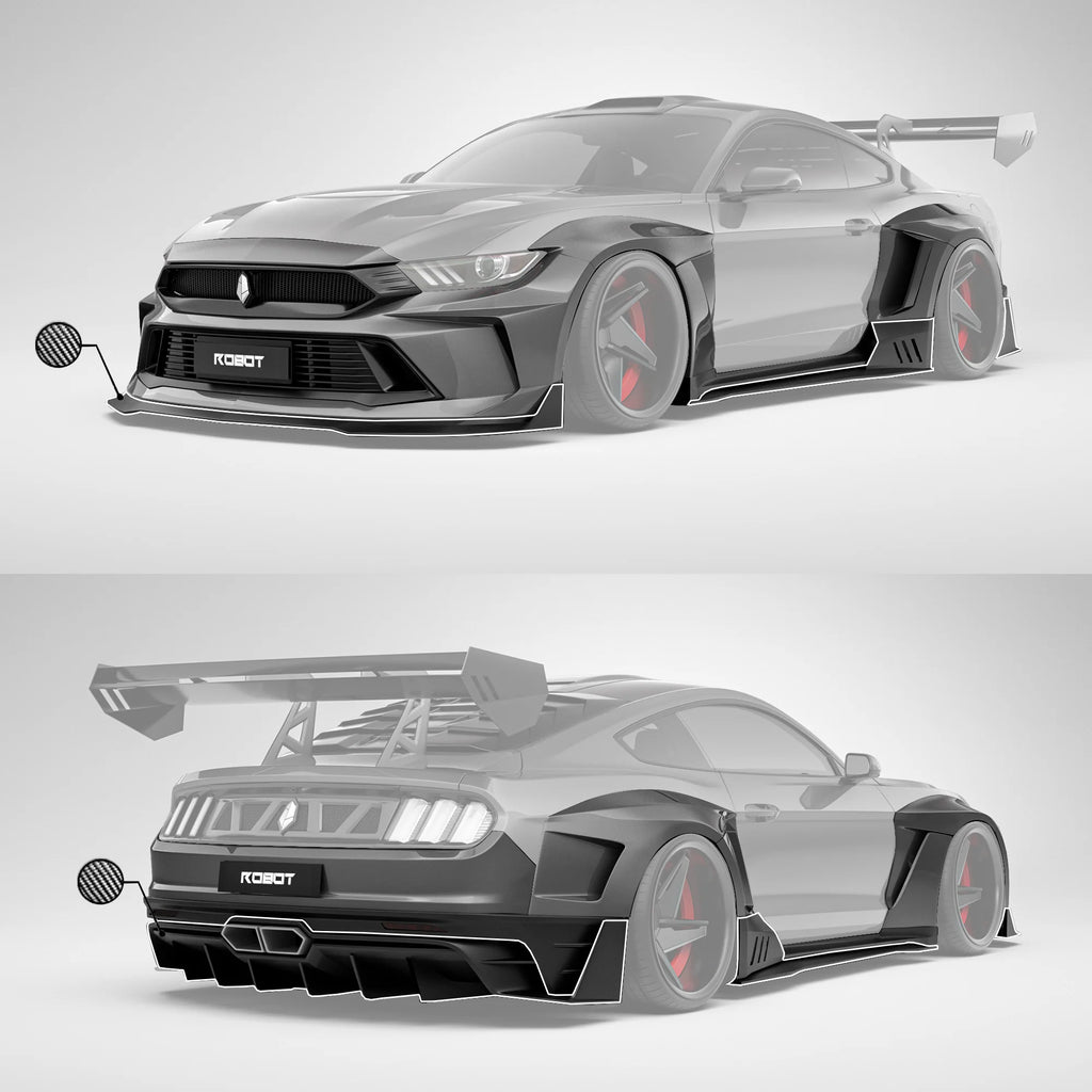 Partial Carbon Kit Robot craftsman Dusk Widebody