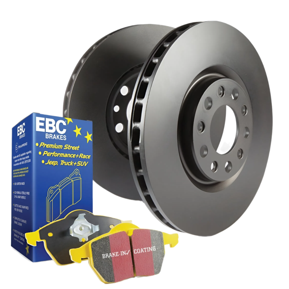 BMW 330i F30 Rear Brake Kit EBC Yellowstuff Pads RK Rotors 2017-18