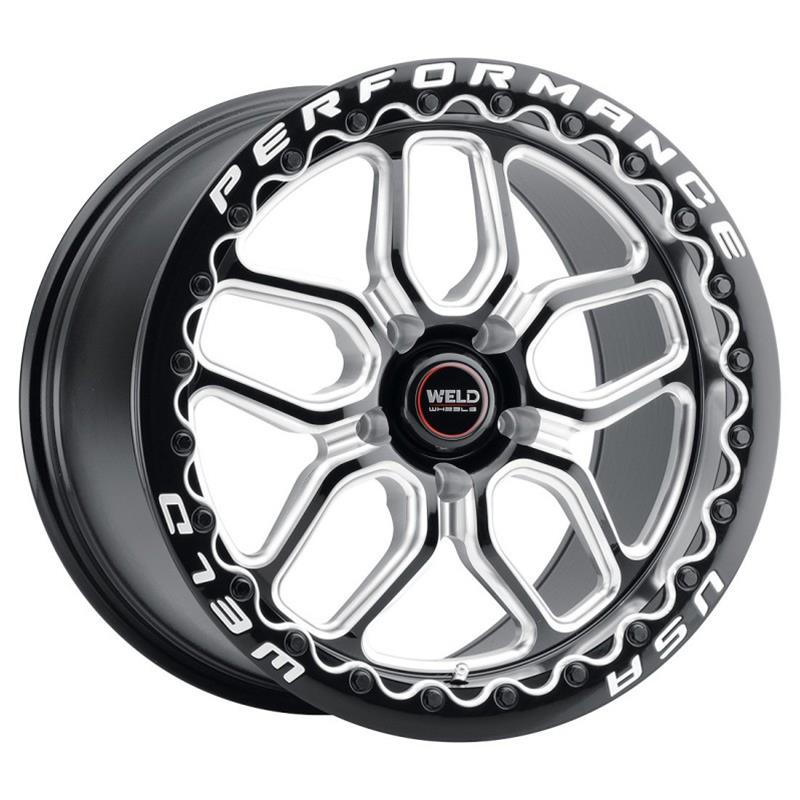 Weld Racing 18x5 Laguna Bead Lock 5x120 ET23 BS2.1 Gloss BLK MIL DIA 78.1 - Fits BMW 3 Series E46 E90 M3