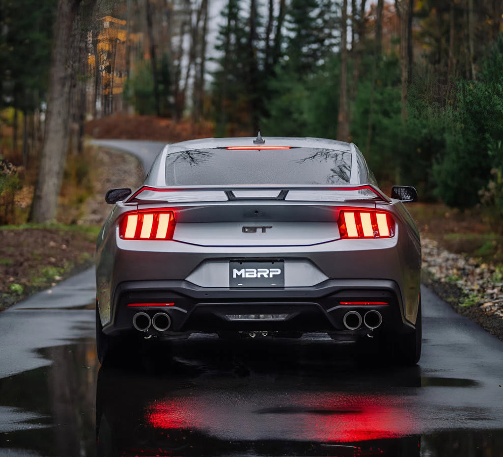 2024 Mustang GT MBRP Cat-Back Exhaust S7282304 Quad Tips