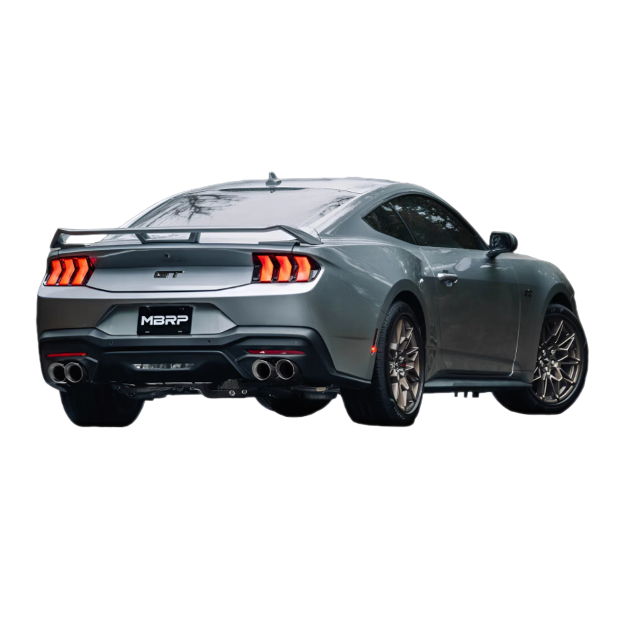 2024 Mustang GT MBRP Cat-Back Exhaust S7282304 Quad Tips