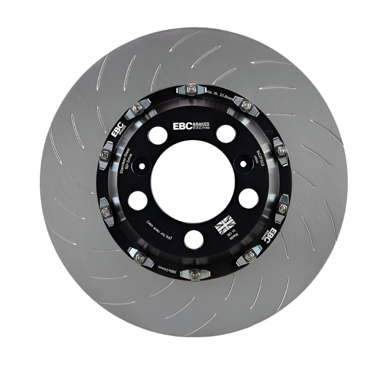 EBC Racing 2-Piece Floating SG Grooved Front Rotors 2017-2024 Honda Civic Type R (FK8/FL5) Honda Civic Type R 