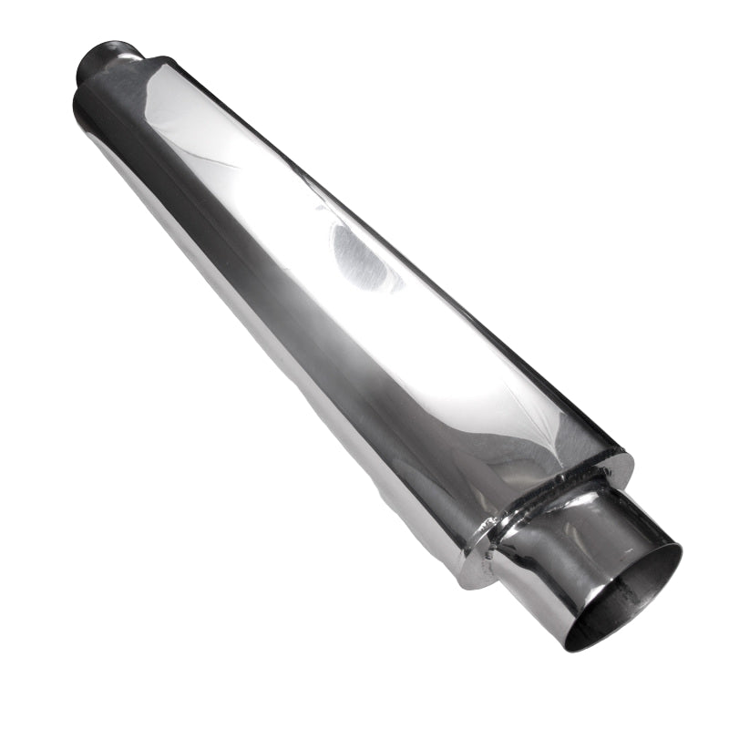 Stainless Works Smooth Oval Muffler 2.5" 24" SO252425