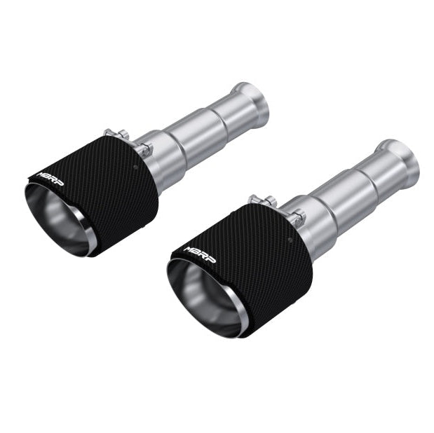MBRP 19-24 Ram 1500 Classic 5.7L Hemi 5in OD Dual Wall Angle Cut T304 Carbon Fib Exhaust Tips - Pair