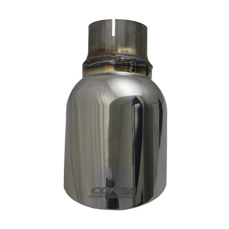 Corsa Single Universal 2.5in Inlet / 4.5in Outlet Polished Pro-Series Tip Kit - Black Ops Auto Works