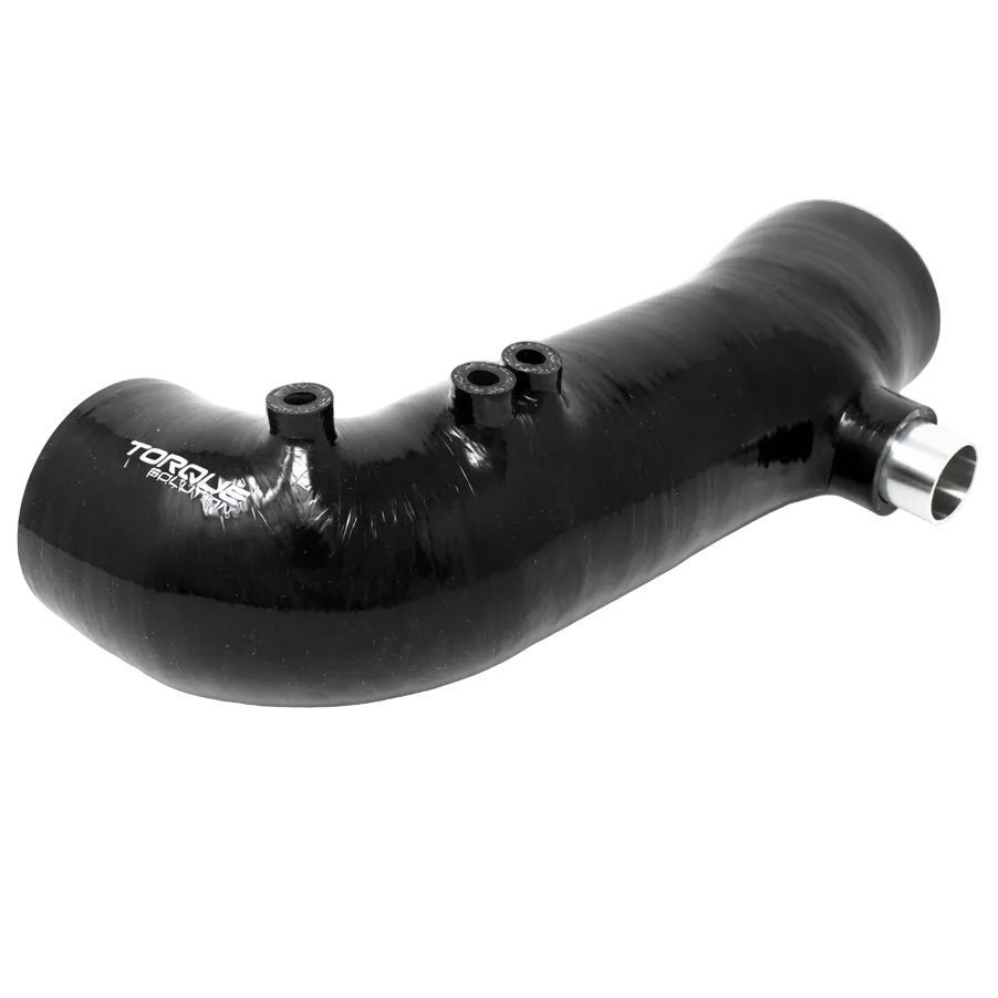 Torque Solution Turbo Inlet Hose Black (Recirc): 02-07 WRX / 04-20 STI / 05-09 Legacy GT (3in Inlet) Torque Solution TQSTS-SU-565-R