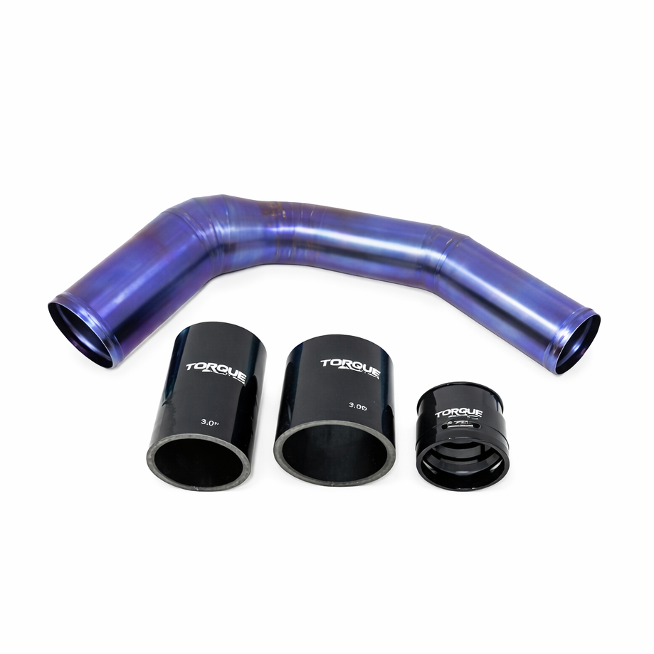Torque Solution 2022+ Subaru WRX Titanium Top Mount Charge Pipe Kit (Burnt Purple/Blue) Torque Solution TQSTS-SU-812PR