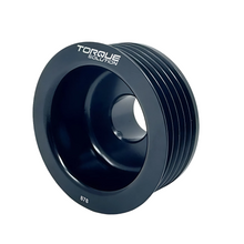 Load image into Gallery viewer, Torque Solution Lightweight Alternator Pulley (Black) - SKU: TS-SU-878 for Subaru EJ WRX 06-14 &amp; STI 07-21