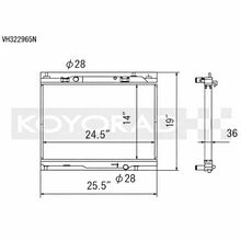 Load image into Gallery viewer, Koyo 14-19 Ford Fiesta ST 36mm Hyper Core + NFLO Triple Pass Radiator