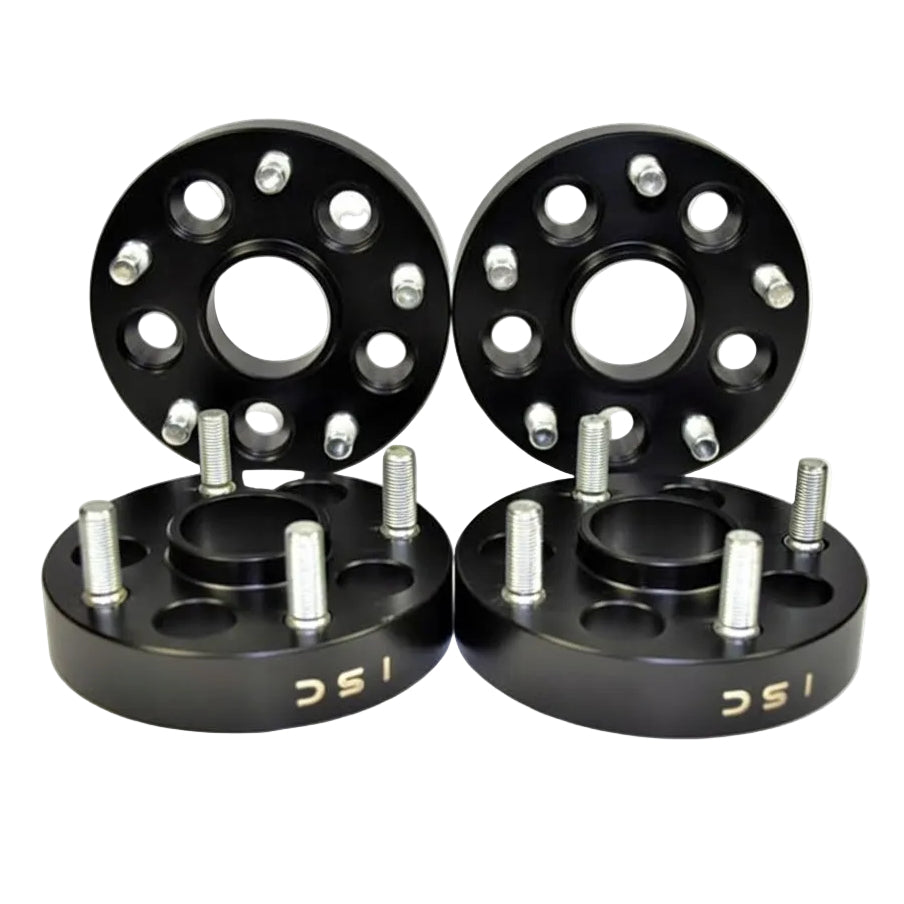 ISC Suspension 5x100 to 5x114 15mm Wheel Adapters Black - Set of 4 ISC Suspension ISCWA15B