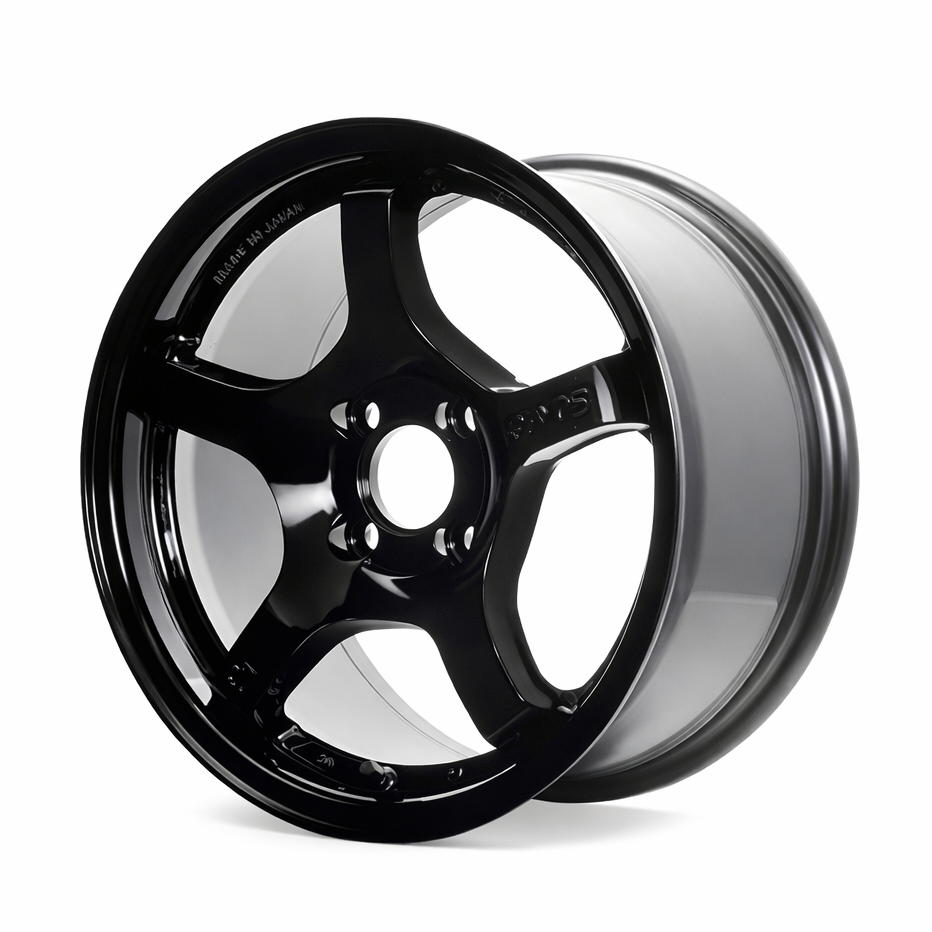 Gram Lights 57CR 19x9.5 +45 5-114.3 Glossy Black Wheel Gram Lights GLSWGCR445EGX