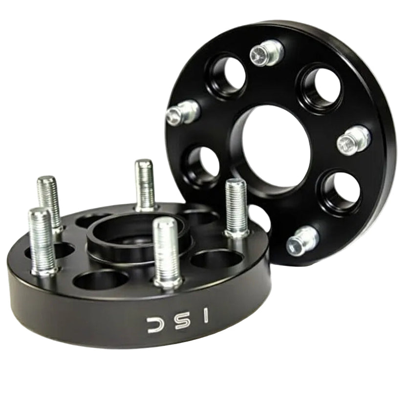ISC Suspension 5x100 Hub Centric Wheel Spacers 25mm Black (Pair)