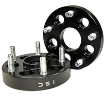 Load image into Gallery viewer, ISC Suspension 5x100 Hub Centric Wheel Spacers 25mm Black (Pair)