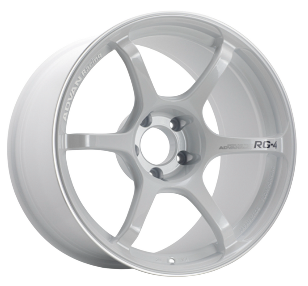 Advan TC4 18x9 +35 5-114.3 Racing White Wheel YAD8I35EWMR