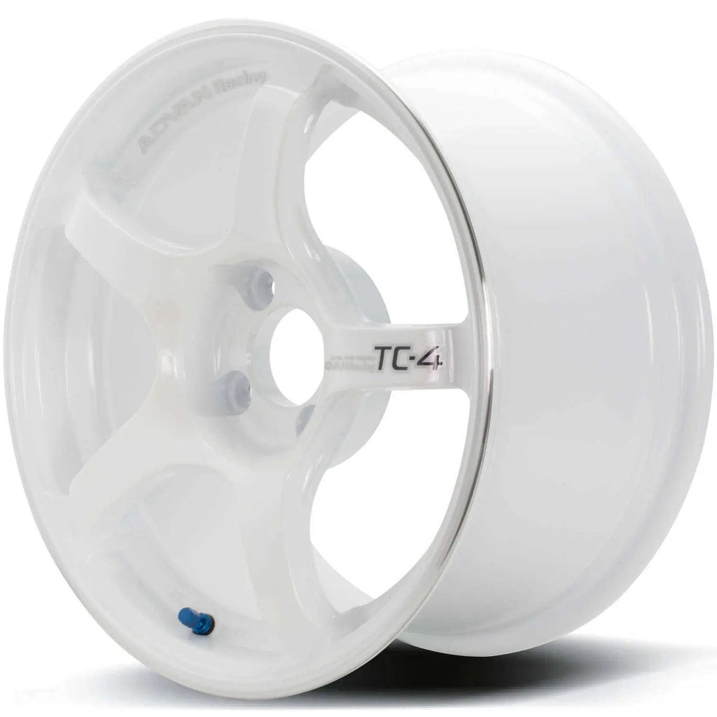 Advan TC4 18x9 +35 5-114.3 Racing White Wheel YAD8I35EWMR