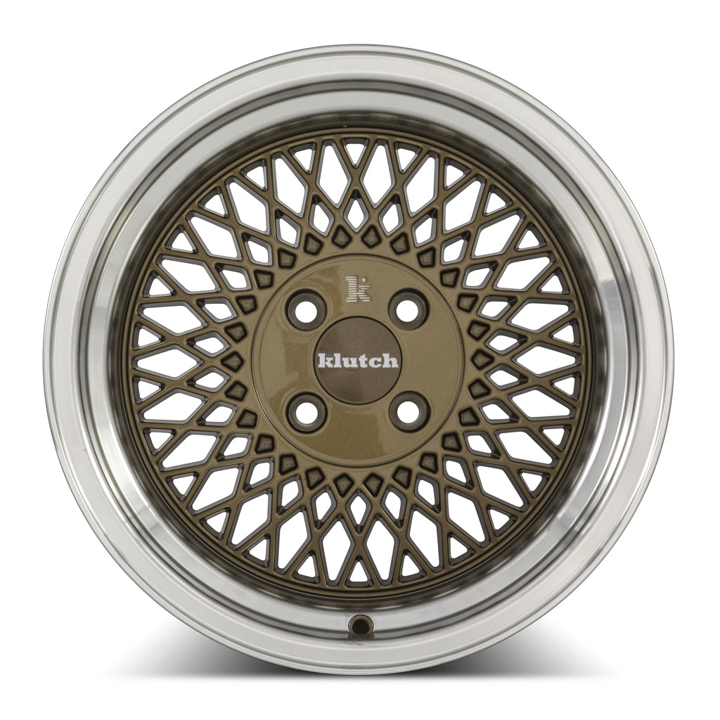 Klutch Wheels Klutch SL1 16x8 15 4x100mm 73.1mm Bronze Machined Lip