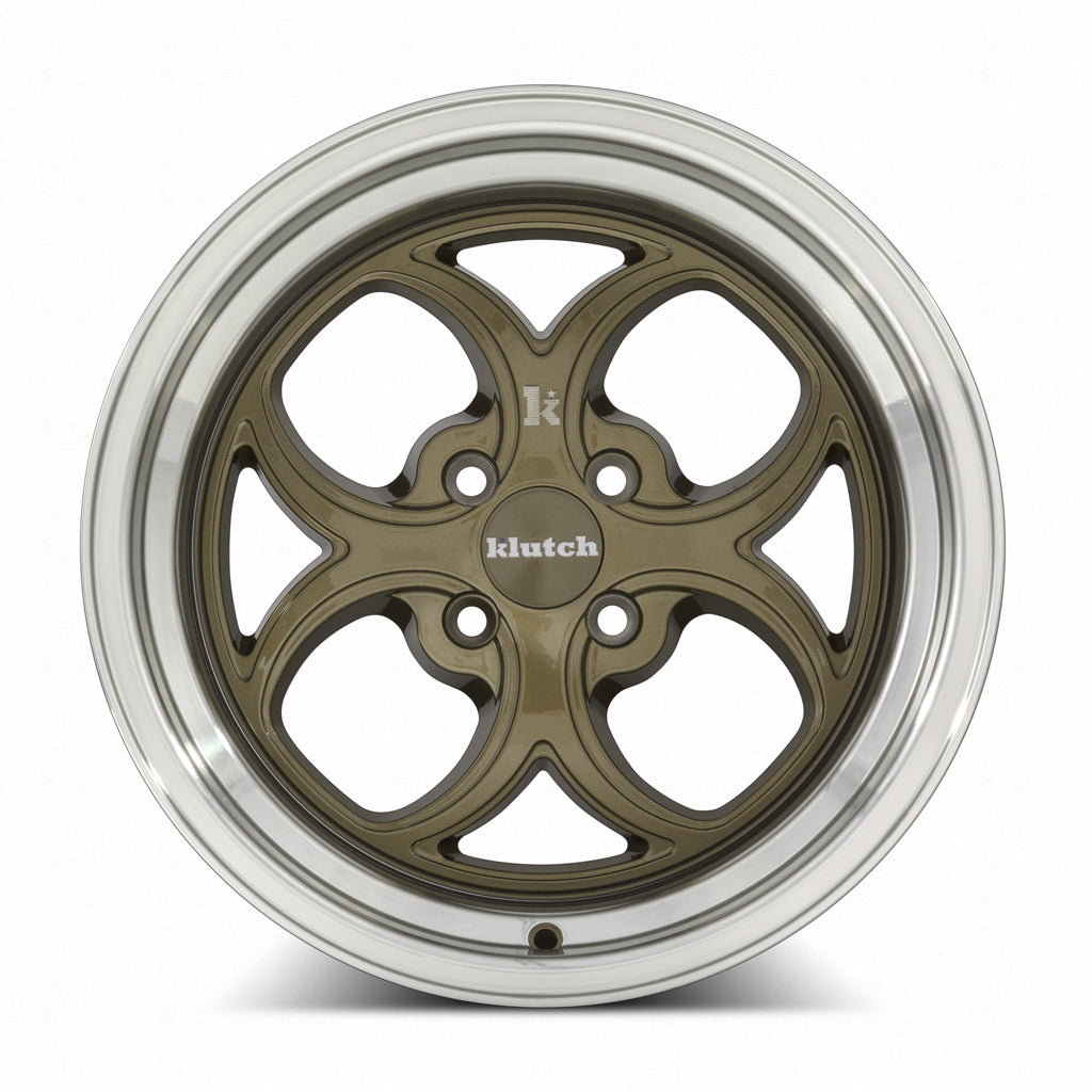 Klutch Wheels Klutch SL2 15x8.5 17 4x100mm 73.1mm Bronze Machined Lip