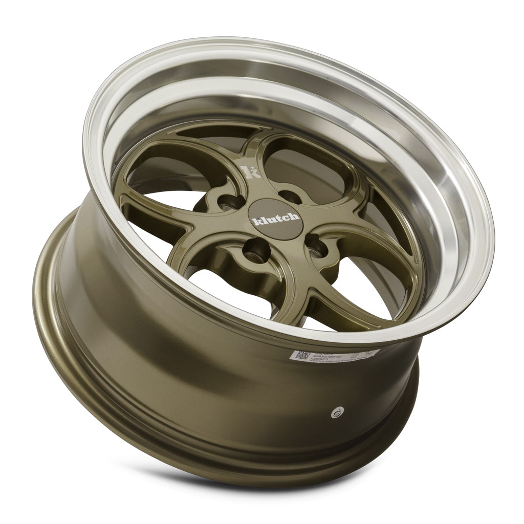 Klutch Wheels Klutch SL2 16x8 15 4x100mm 73.1mm Bronze Machined Lip