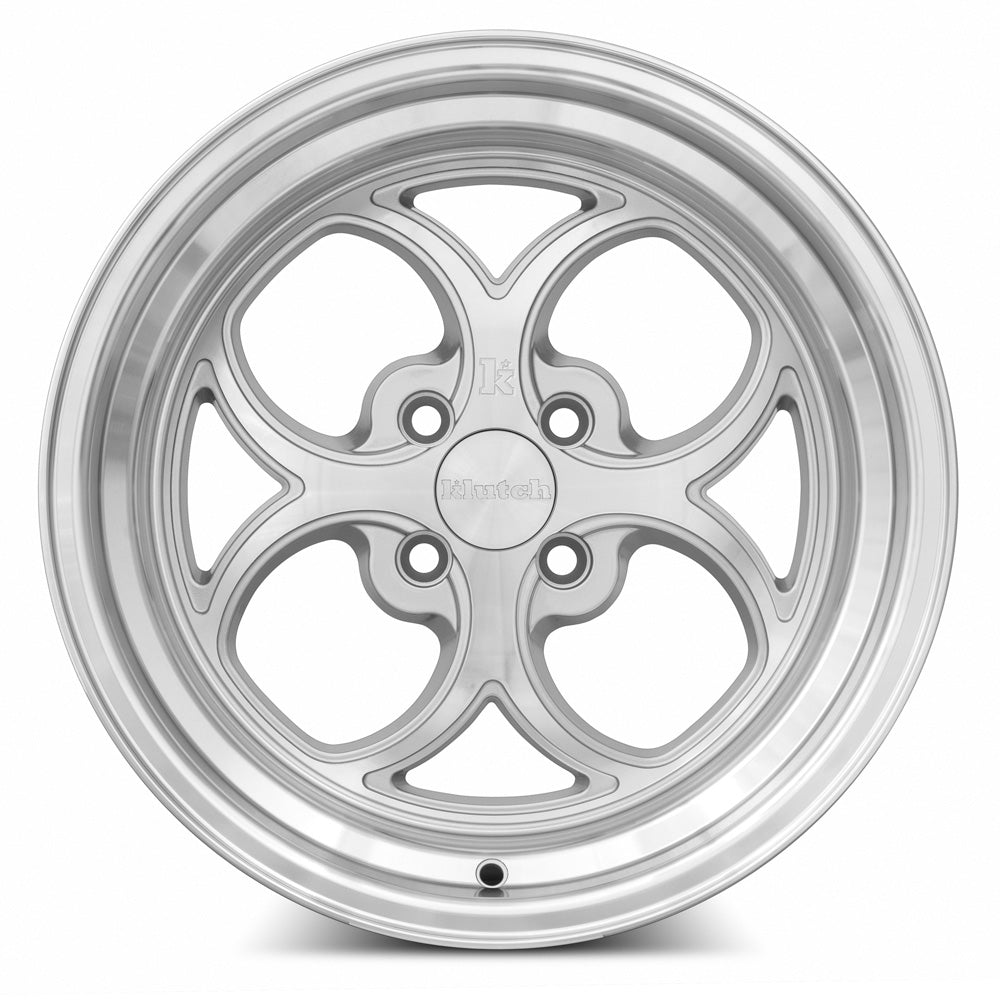Klutch Wheels Klutch SL2 16x8 15 4x100mm 73.1mm Silver Machined Face
