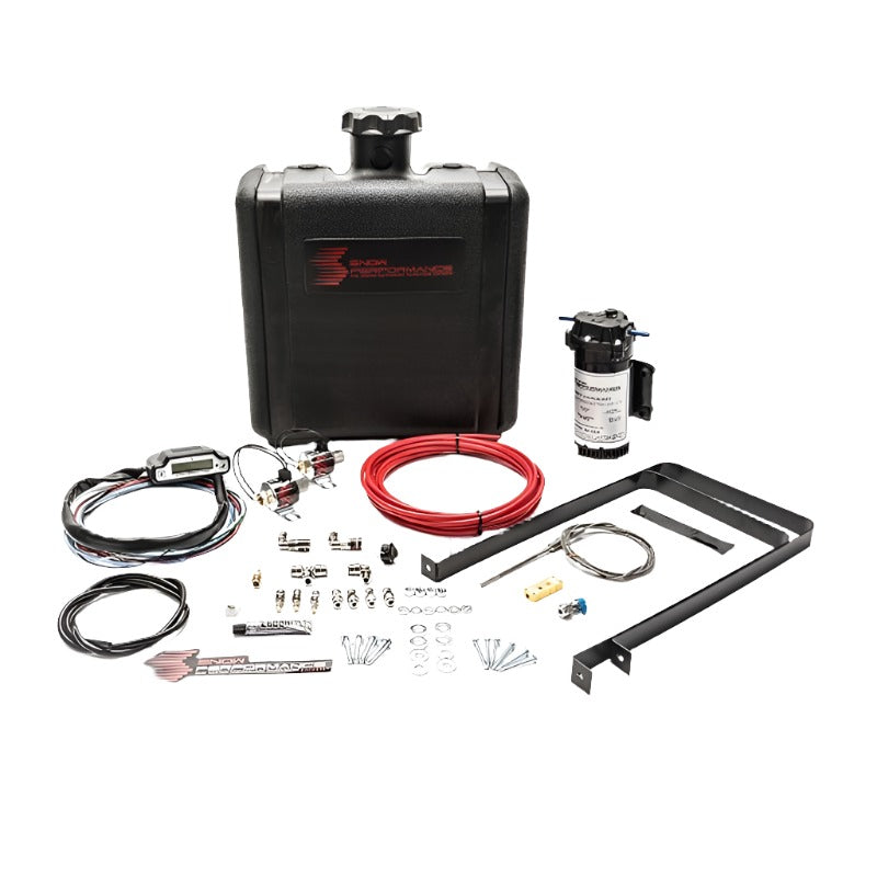 Snow Performance 7-gallon tank and high-flow pump detail