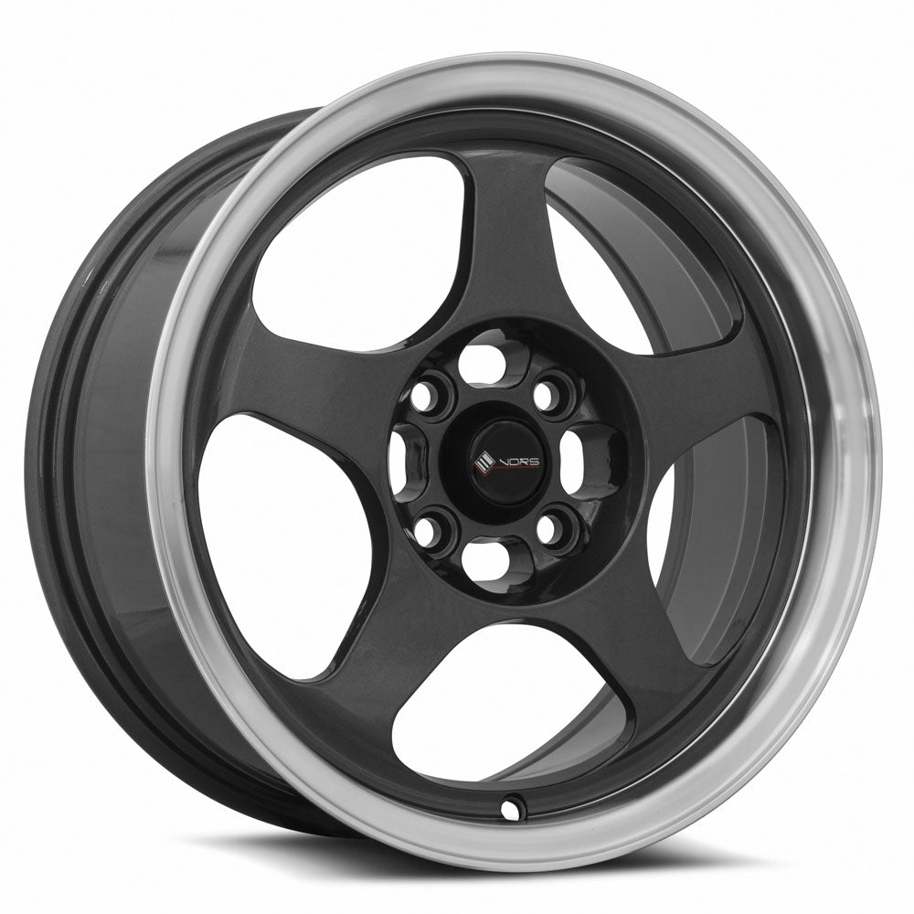 Vors Wheels Vors SP1 15x7 35 4x98mm 73.1mm Hyper Black Machine Lip