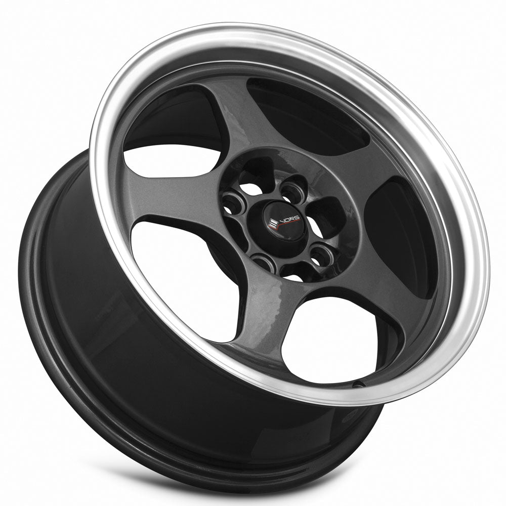 Vors Wheels Vors SP1 15x7 35 4x108mm 73.1mm Hyper Black Machine Lip