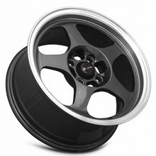 Load image into Gallery viewer, Vors Wheels Vors SP1 15x7 35 4x98mm 73.1mm Hyper Black Machine Lip