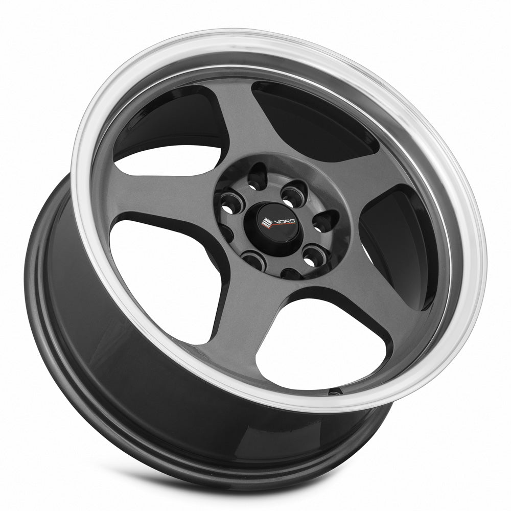 Vors Wheels Vors SP1 16x7 38 4x108mm 73.1mm Hyper Black Machine Lip