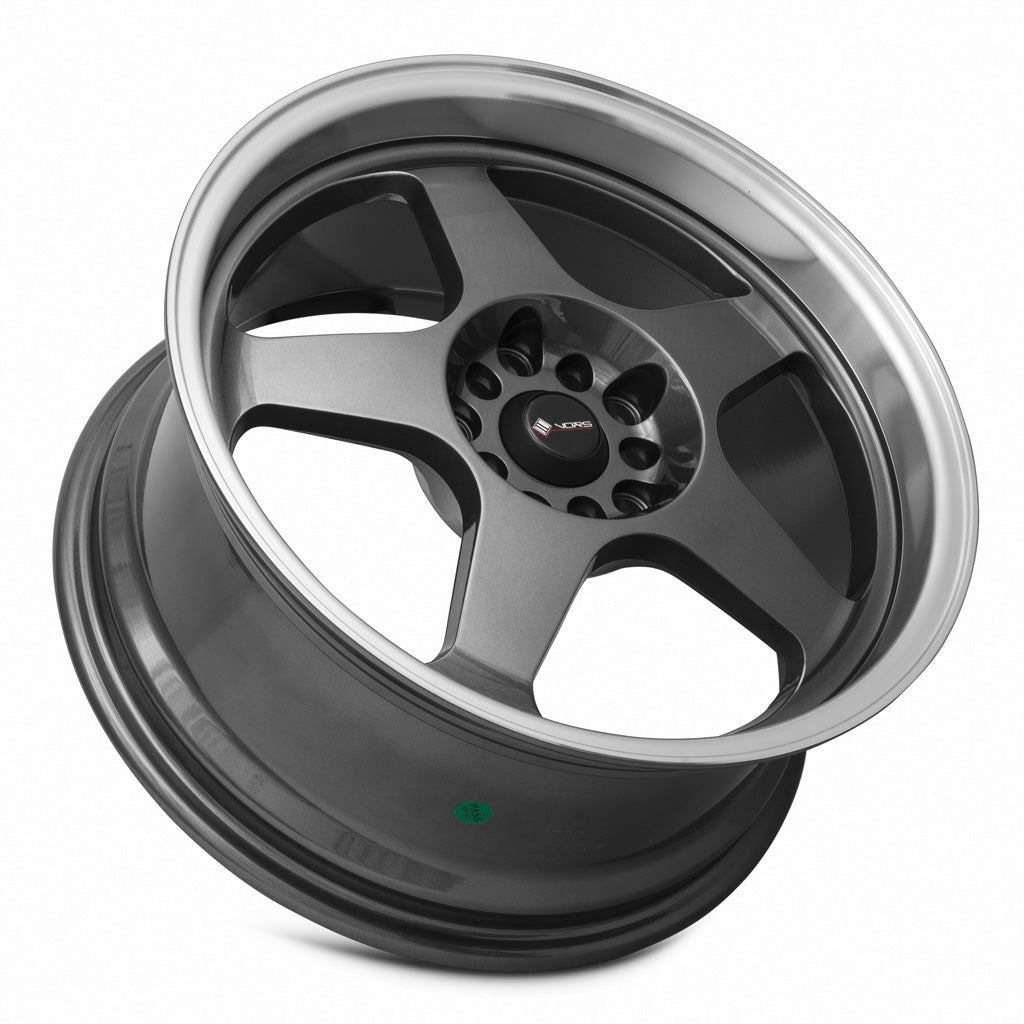 Vors Wheels Vors SP1 17x8 30 4x100mm 73.1mm Hyper Black Machine Lip