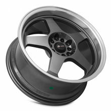 Load image into Gallery viewer, Vors Wheels Vors SP1 17x8 30 4x100mm 73.1mm Hyper Black Machine Lip