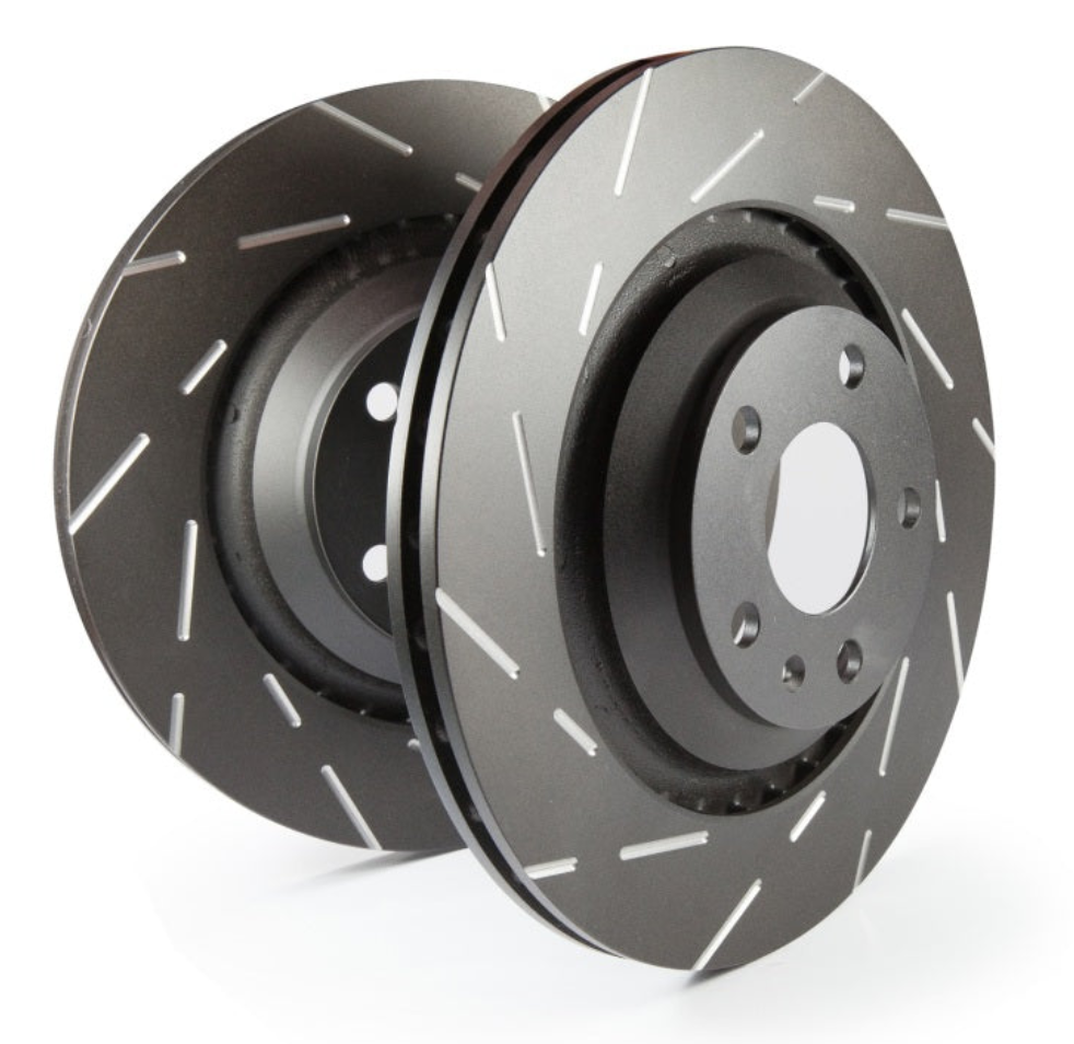EBC 2016+ Ford Focus RS 2.3T USR Sport Slotted Rear Rotors - Black Ops Auto Works