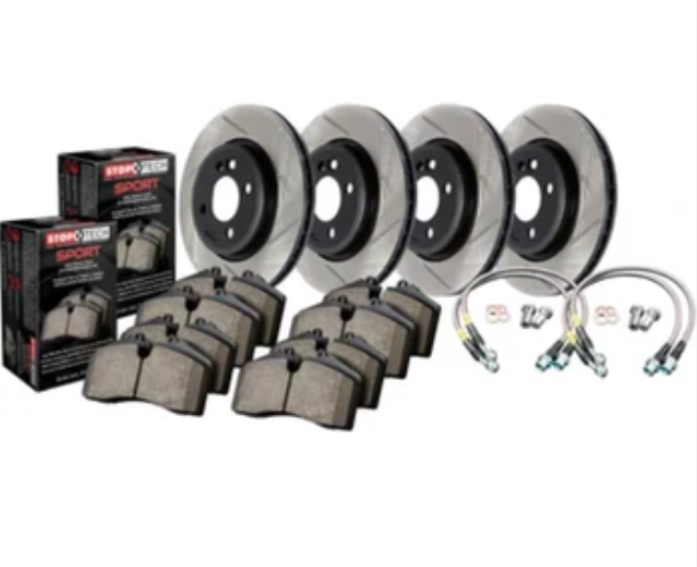 Sport Axle Pack, Slotted, 4 Wheel-Brake Kits - Performance Slot-Stoptech-