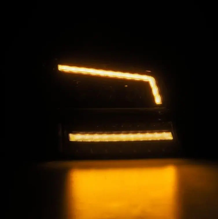 Chevrolet Silverado 2500HD/3500HD with the AlphaRex 880254 NOVA-Series Alpha-Black LED Projector