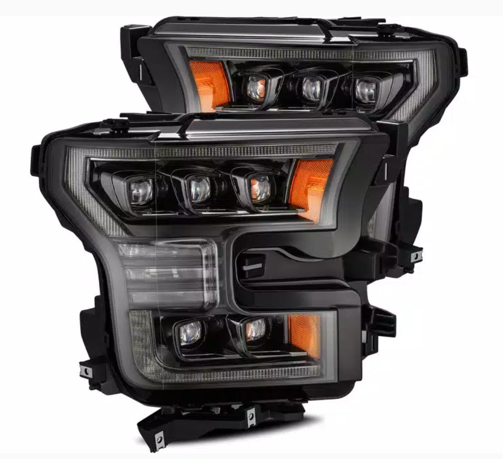 AlphaRex 03-06 Chevy Silverado 1500/2500HD/3500HD/Avalanche Black NOVA LED Proj Headlights - Black Ops Auto Works