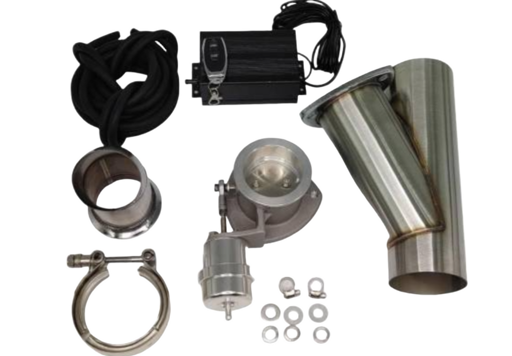Granatelli 3.0in Stainless Steel Vacuum Controlled Electronic Exhaust Cutout w/Slip Fit/Band Clamp Granatelli Motor Sports
