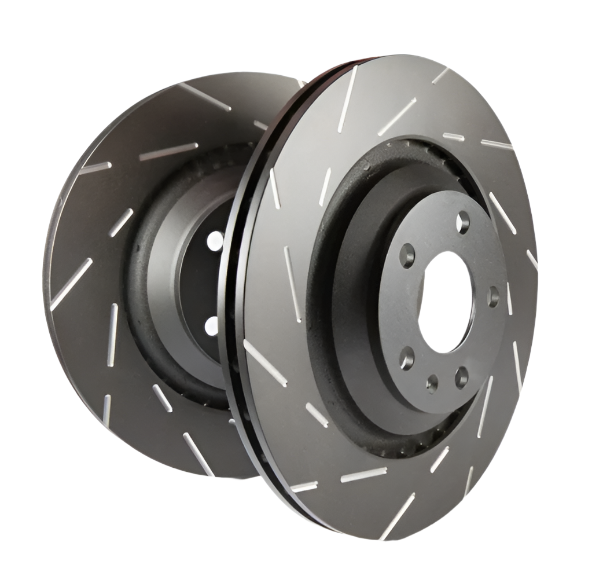 EBC 05-08 Audi A4 2.0 Turbo USR Slotted Rear Rotors-Brake Rotors - Slotted-EBC
