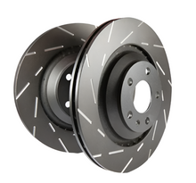 Load image into Gallery viewer, EBC 05-08 Audi A4 2.0 Turbo USR Slotted Rear Rotors-Brake Rotors - Slotted-EBC