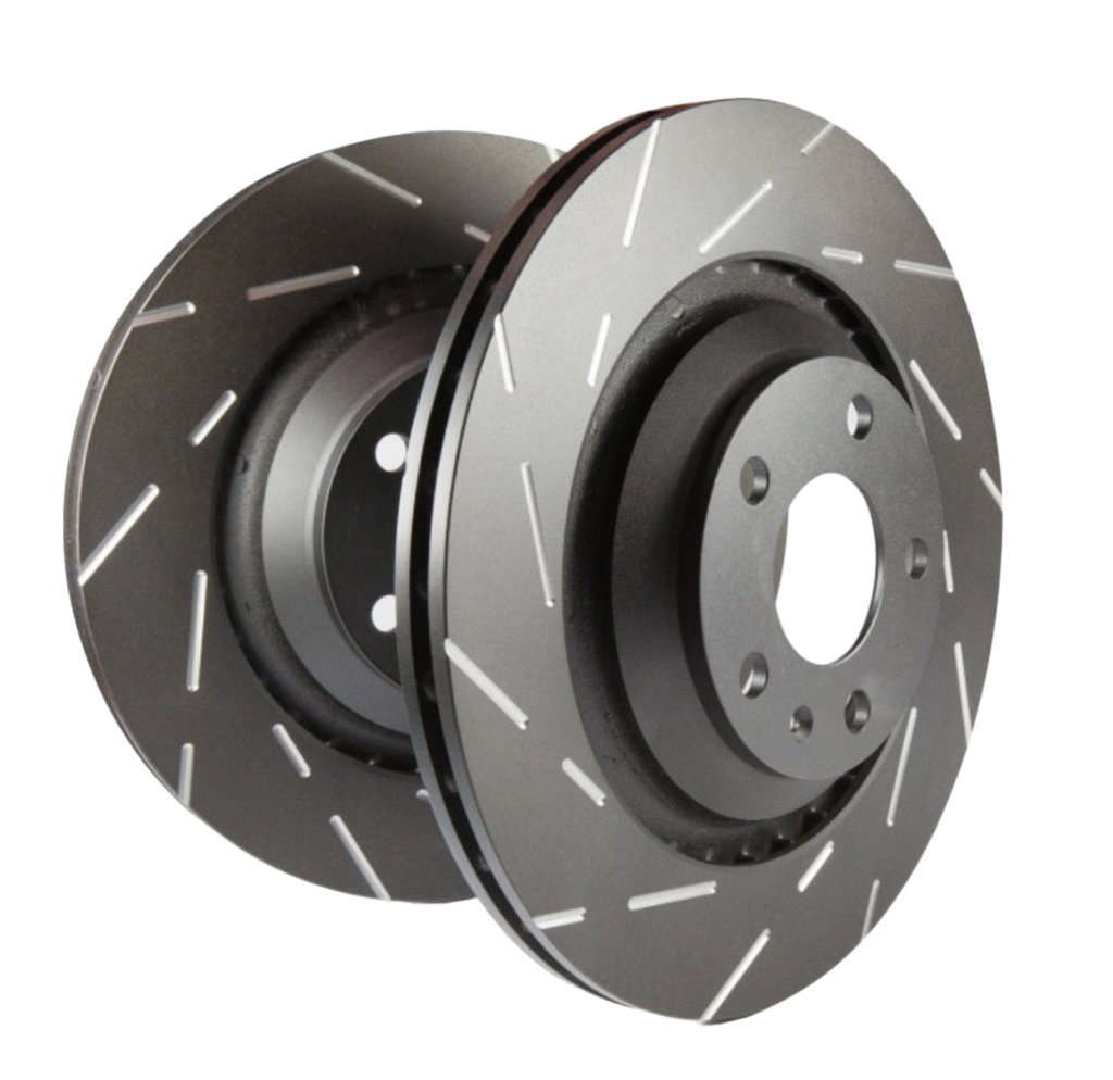 EBCUSR923-EBC 08+ Smart Fortwo 1.0 USR Slotted Front Rotors-Brake Rotors - Slotted-EBC