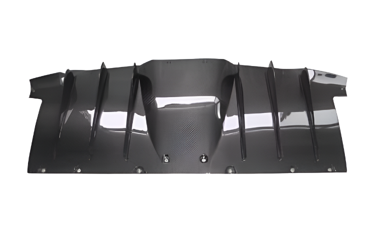 250.4583.CF-Ferrari 458 Carbon Fiber Rear Diffuser 2010-2015-Engine Covers-Black Ops Auto Works
